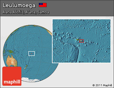 Satellite Location Map of Leulumoega