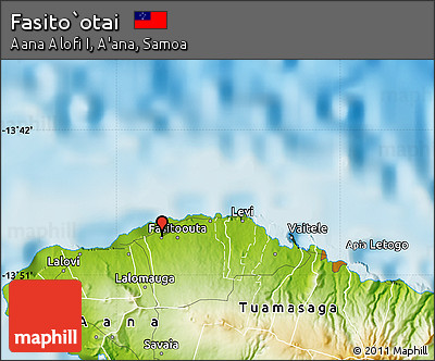 Physical Map of Fasito`otai