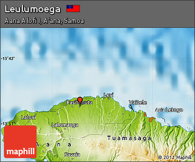 Physical Map of Leulumoega