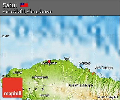 Physical Map of Satui