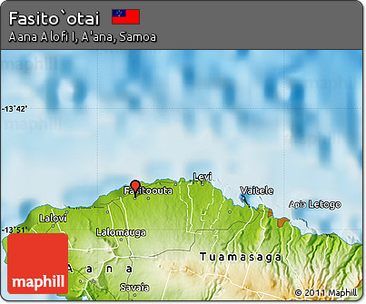 Physical Map of Fasito`otai