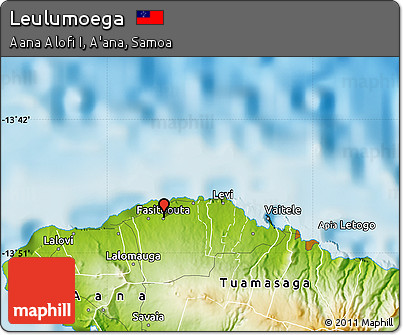 Physical Map of Leulumoega