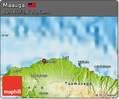 Physical Map of Maauga