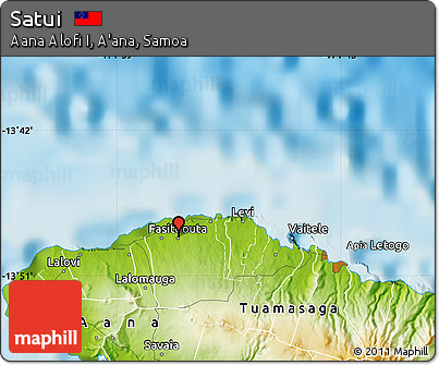 Physical Map of Satui