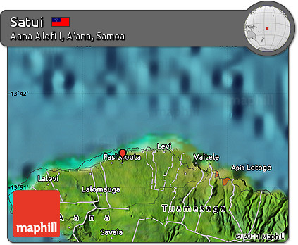 Satellite Map of Satui