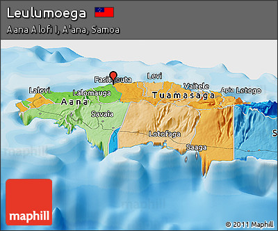 Political Panoramic Map of Leulumoega