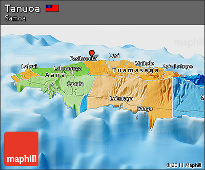 Political Panoramic Map of Tanuoa