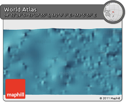 Satellite 3D Map of the Area around 13° 55' 11" S, 172° 37' 30" E