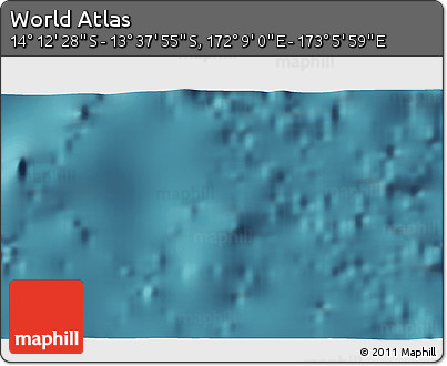 Satellite 3D Map of the Area around 13° 55' 11" S, 172° 37' 30" E