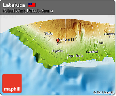 Physical 3D Map of Lataiuta