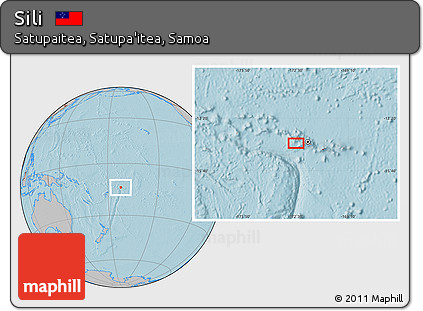 Gray Location Map of Sili, hill shading
