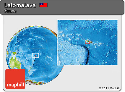 Physical Location Map of Lalomalava
