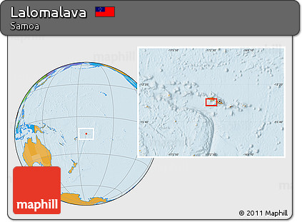 Political Location Map of Lalomalava
