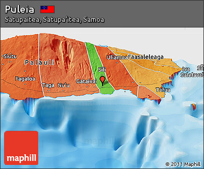 Political Panoramic Map of Puleia