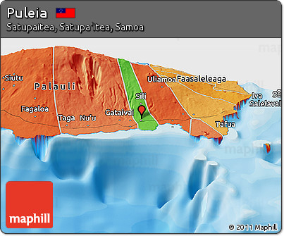 Political Panoramic Map of Puleia