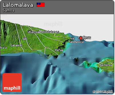 Satellite Panoramic Map of Lalomalava