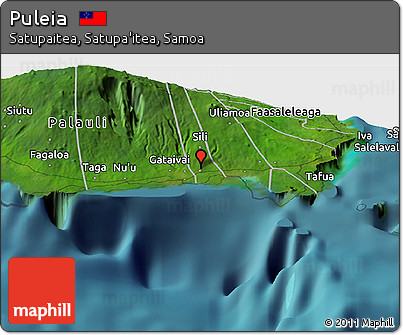 Satellite Panoramic Map of Puleia