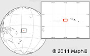Blank Location Map of the area around 13° 55' 11" S, 174° 10' 30" W