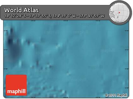 Satellite Map of the Area around 13° 55' 11" S, 174° 10' 30" W