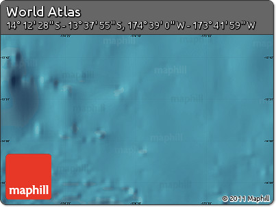 Satellite Map of the Area around 13° 55' 11" S, 174° 10' 30" W