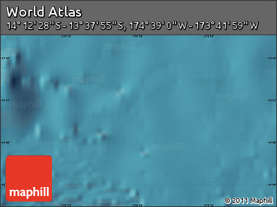 Satellite Map of the Area around 13° 55' 11" S, 174° 10' 30" W