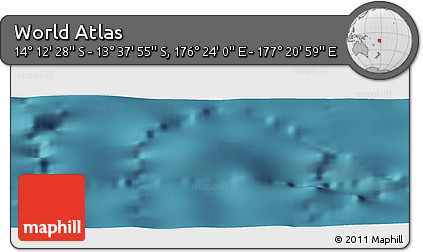 Satellite Panoramic Map of the Area around 13° 55' 11" S, 176° 52' 30" E