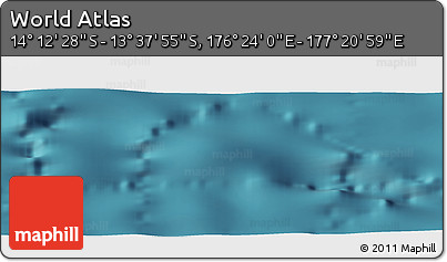 Satellite Panoramic Map of the Area around 13° 55' 11" S, 176° 52' 30" E