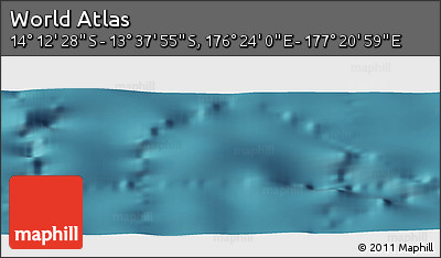 Satellite Panoramic Map of the Area around 13° 55' 11" S, 176° 52' 30" E