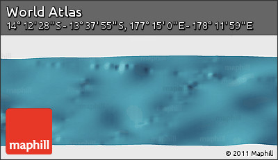 Satellite Panoramic Map of the Area around 13° 55' 11" S, 177° 43' 29" E