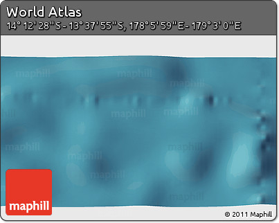 Satellite 3D Map of the Area around 13° 55' 11" S, 178° 34' 29" E