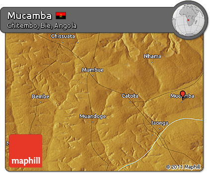 Physical 3D Map of Mucamba