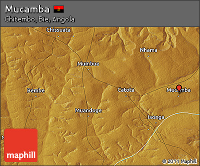 Physical 3D Map of Mucamba