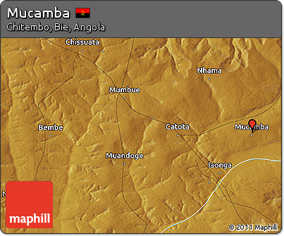 Physical 3D Map of Mucamba