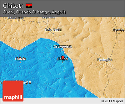 Political 3D Map of Chitoti