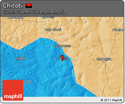 Political 3D Map of Chitoti