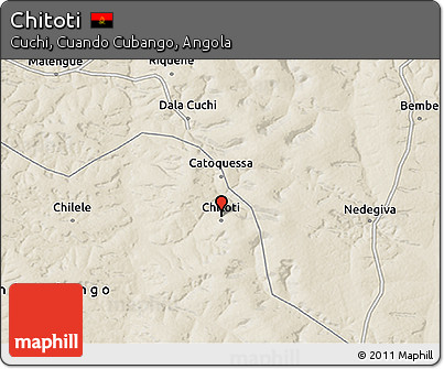 Shaded Relief 3D Map of Chitoti