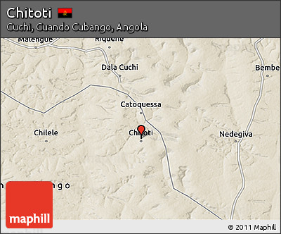 Shaded Relief 3D Map of Chitoti