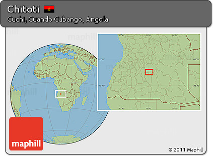 Savanna Style Location Map of Chitoti