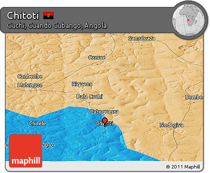 Political Panoramic Map of Chitoti