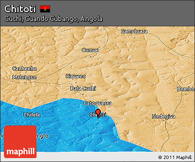 Political Panoramic Map of Chitoti