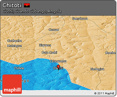 Political Panoramic Map of Chitoti