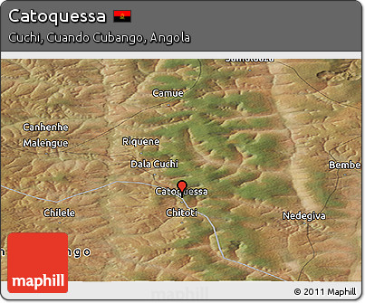 Satellite Panoramic Map of Catoquessa