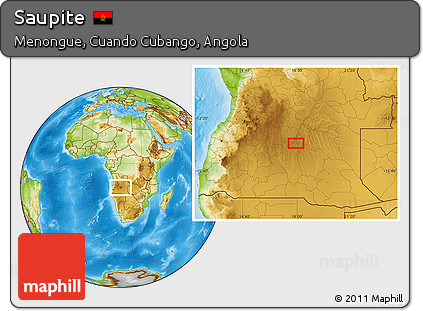 Physical Location Map of Saupite