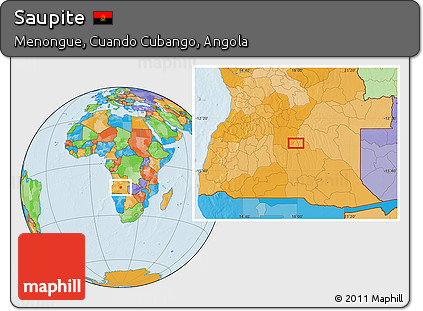 Political Location Map of Saupite