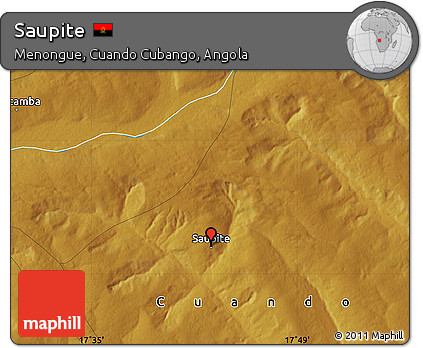 Physical Map of Saupite