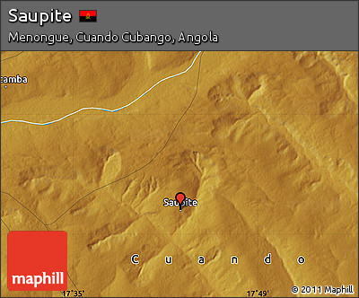 Physical Map of Saupite