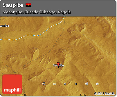 Physical Map of Saupite