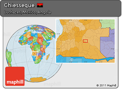Political Location Map of Chiesseque