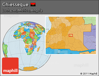 Political Location Map of Chiesseque
