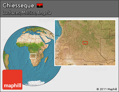 Satellite Location Map of Chiesseque